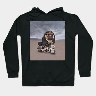 Motorcycle Pug Dog Apron Tee Shirt Hoodie